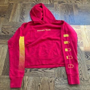Red graphic sweatshirt